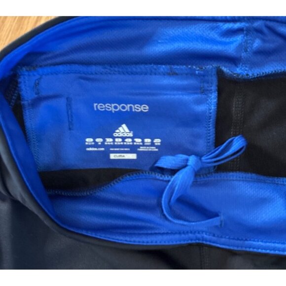 Adidas Response Capri Leggings Womens  ClimaLite  Black & Blue Size M Athletic - Picture 4 of 7